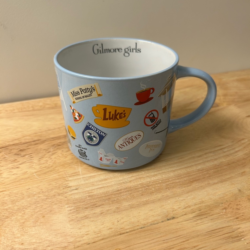 Gilmore Girls Stars Hollow Luke’s Diner 15oz Mug Zak Designs Coffee Cup NWT